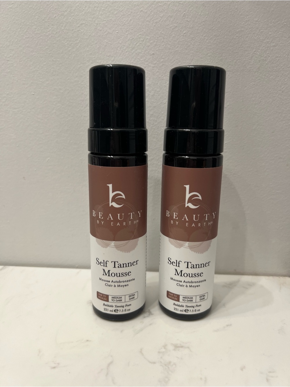 Beauty by Earth Self Tanner Mousse - light to medium Brown